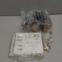 Pinkunn 19 Pcs DIY Christmas Village Set Mini Wooden Village House Crafts Gift Decoration for Winter Xmas Party Tabletop Mantel Desk Shelf