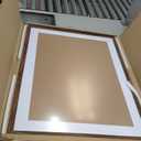 Rustic Walnut 24x32 Frame - Single Frame, 24 x 32 Poster Frame with Mat for 20x28, Picture Frames for Artwork, Puzzles, Photos and Movie Posters