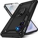 for Samsung Galaxy S26 Case with Screen Protector, Heavy Duty Military Grade Shockproof Rugged Protective Cover for Samsung S26 Phone Case with Metal Ring Magnetic Kickstand (Black)