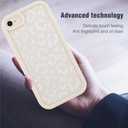 MOWIME Compatible with iPhone 7/8/SE 2020 Case, Cheetah Print Shockproof Soft TPU Protective Case for Women Girls, Slim Anti Scratch Leopard Case for iPhone 7/8/SE 2020 4.7 Inch, White