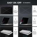 Mamol Privacy Screen for MacBook Pro 14 Inch (2021-2025, M1, M2, M3, M4, M5), MagicSuction Removable Vacuum Adsorption Anti Spy,Anti Glare Anti Blue Light Filter for Mac Laptop Computer