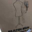 Mannequin Dress Form Female Dress Model Torso Display Mannequin Body 50-63 Inch Height Adjustable Tripod Stand (White, 50-63 Inches)
