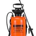 VIVOSUN 1.35-Gallon Pump Pressure Sprayer, Pressurized Lawn & Garden Water Spray Bottle with Adjustable Shoulder Strap, for Spraying Plants, Garden Watering and Household Cleaning (Orange)