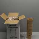180 Pack 8 oz Paper Cups, Brown Kraft Disposable Paper Coffee Cups, Unbleached Paper Cups for Hot/Cold Beverage Party, Picnic, Travel, and Events.