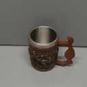 Wooden Barrel Beer Mug, 20oz Stainless Steel Horse Mug Coffee Cup Horses Gifts for Women Men Gift for Birthday Christmas, Gothic Decor Party Decoration Drinkware Gift