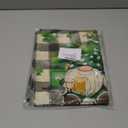 St Patricks Day Placemats,Placemats Set of 4,St Patricks Day Decor,12x18 Inch Shamrock Place Mats,Kitchen Place Mats Set of 4,Gingham Placemat for Party Kitchen Dining Decoration