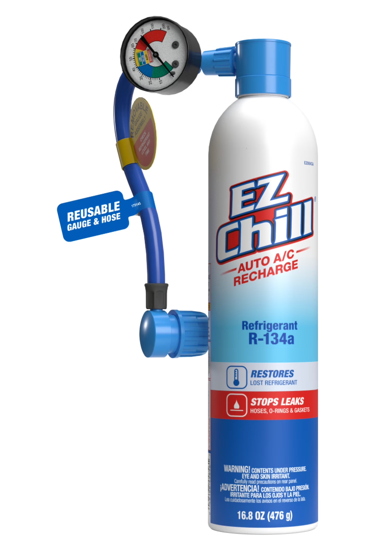 EZ Chill Auto Air Conditioning R-134A Refrigerant Recharge Kit - 16.8 OZ