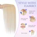 Hairro Clip On Bangs Human Hair Light Blonde Bangs Hair Clip In Bangs 3D Real Hair Topper With Bangs Wispy Air Bangs Hairpieces French Bangs 8 Inches 10g #613