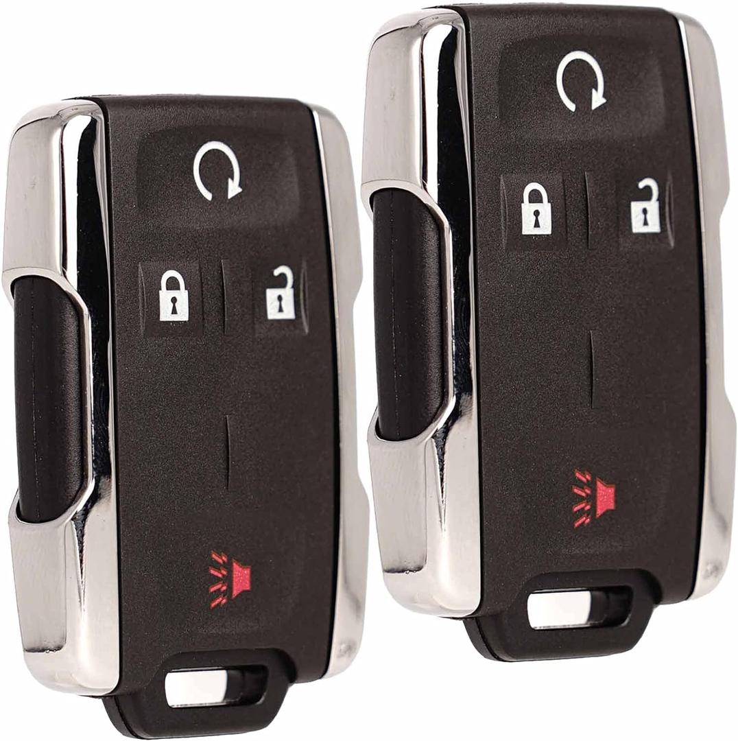 Machanmagic Key Fob Replacement Compatible for Chevy Silverado GMC Sierra 1500 2500 HD 3500 HD 2014-2020 Chevrolet Colorado GMC Canyon 2015-2021 Car Keyless Entry Remote Start Control 2 Sets