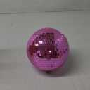 8 Inch Pink Disco Ball, Mirror Ball for Disco Parties, DJ Stage, Wedding, Home Decor (Pink-1)