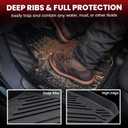 LASFIT Floor Mats & Trunk Mat for Honda Civic Hybrid Sedan 2025 2026 Only, All Weather TPE Custom Fit Car Floor Liner, 1st & 2nd Row & Cargo Mat, Black (Not for Civic Hybrid Hatchback)