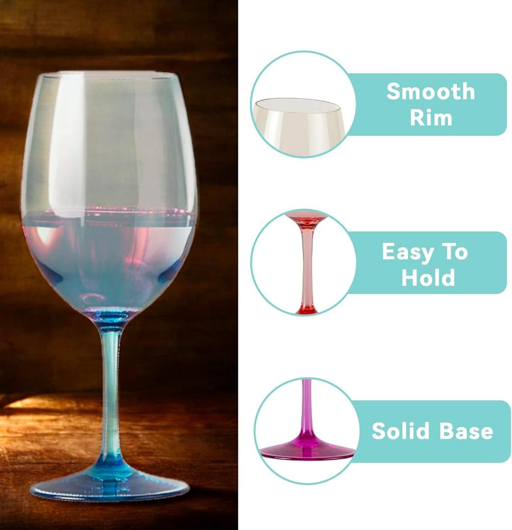Chroma Wine Glasses Set of 3 14 Oz