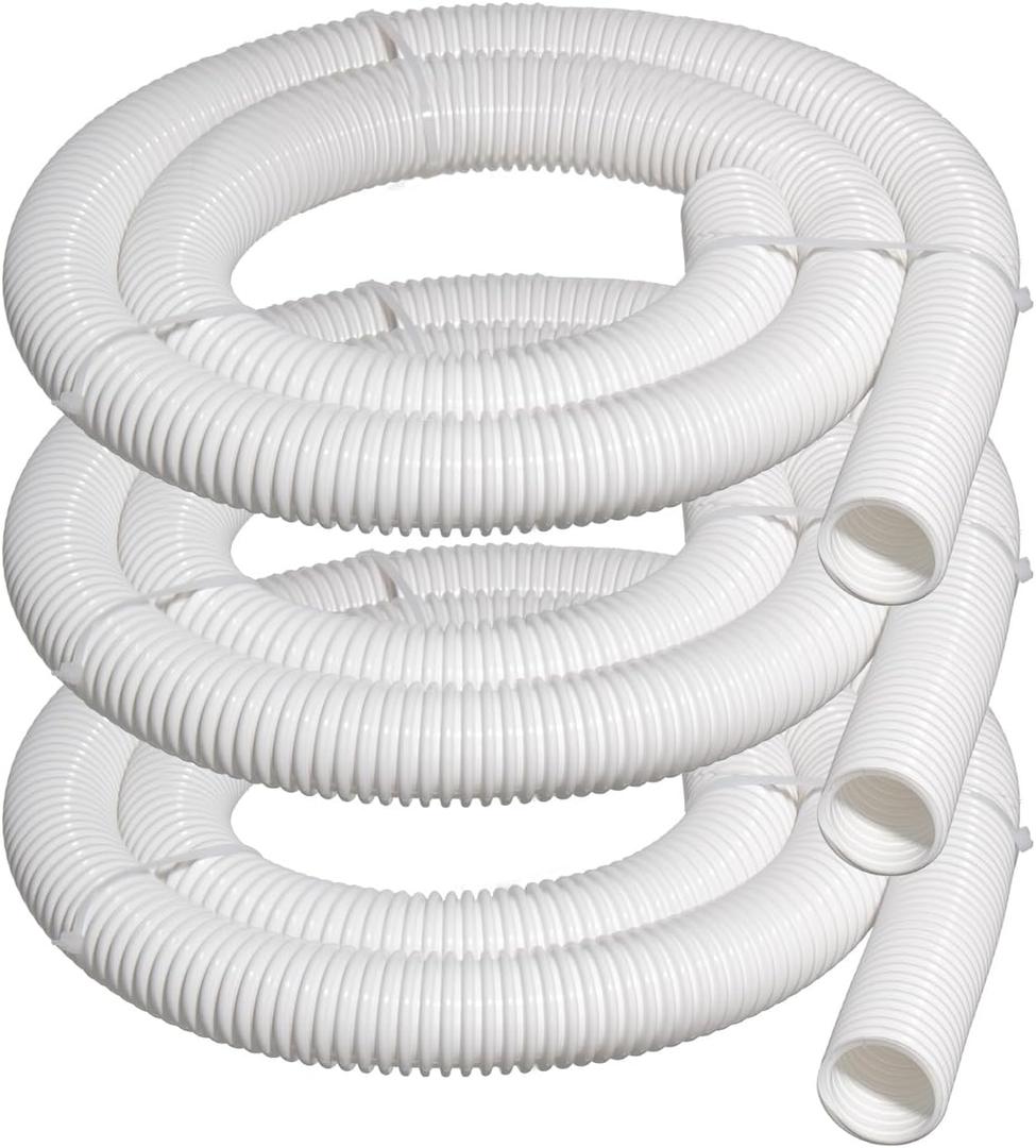 9-100-3102 6 Ft Cuff-Less Feed Hose Compatible with Polaris Pool Cleaner Parts Hose, Heavy-Duty Vacuum Hose Fit for Polaris Vac-Sweep 360 Pressure Side Pool Cleaner, 1-1/2" Diameter