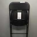 Flash Furniture Hercules Series Plastic Folding Chair - Black - 650LB Weight Capacity Comfortable Event Chair - Lightweight Folding Chair (Single, Black)