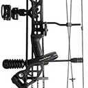 Compound Bow Draw Weight 0-70 Lbs for Pull Beginner and Intermediate Archer Fully Adjustable 19.25"-31" with All Accessories, up to IBO 320 fps,Package with Archery Hunting Equipment New 2024