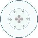 36"Heavy-Duty Lazy Susan Turntable - 1/3" Extra-Thick Tempered Glass - Silent & Smooth Swivel for Large Dining Tables, Centerpiece