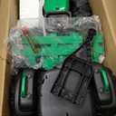 ELEMARA 24V 9AH Ride on Tractor with Easy Detachable Trailer, 400W Motors Electric Tractor Toy for Big Kids, All-Terrain Capability, Safety Design with 3-Point Seat Belt for Ages 3+, Green