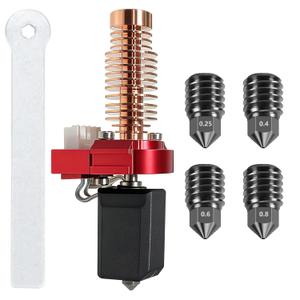 NEW High Thermal Conductivity Hotend for Flashforge Adventurer 5M/ 5M Pro Extruder Kitwith 0.25MM/0.4MM/0.6MM/0.8MM Hardened Steel NozzleCeramic Print Head for FF AD5M Accessories