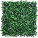 Grooy 16PCS Grass Wall, Artificial Boxwood Panels, Privacy Hedge Fence Screen with UV Protection, Greenery Backdrop for Indoor Home Wedding Decor and Outdoor Garden Backyard