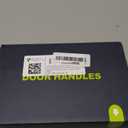 1 Pack Gold Door Knobs Crystal Door Knob Passage Door Knob for Hall and Closet Glass Matte Black Zinc Alloy