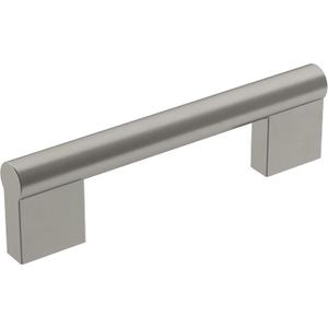 Amerock | Cabinet Pull | Satin Nickel | 3-3/4 inch (96 mm) Center-to-Center | Versa | 1 Pack | Drawer Pull | Cabinet Handle | Cabinet Hardware