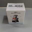 Induction Speaker with Phone Stand 5 in 1 Wireless Induction Bluetooth Audio for iPhone Android Phone Speakers Amplifier with Rechargeable Colorful Light, Birthday Gifts for Men Women Teens (Black)