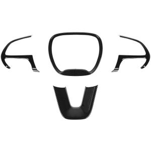 Voodonala for Challenger Charger Center Trim Trim for 2015-2023 Dodge Challenger Charger (Black, 4pcs)