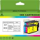 High Yield 951XL Ink Cartridges Combo Pack 2 Cyan, 2 Magenta, 2 Yellow (6-Pack) Compatible with OfficeJet Pro 8600, 8610, 8620, 8630, 8660, 8640, 8615, 8625, 251DW, 276DW
