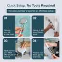 MyHalos Handheld Filtered Shower Head with Handheld Handle - High Pressure Shower Heads With Filter To Reduce Chlorine & Soften Water - Easy to Install Detachable Filtered Shower Head For Hard Water