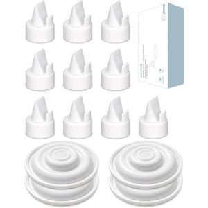 BACAYZZL Pump Parts Compatible with Spectra S1 S2 9 Plus Synergy Gold, Not Original Spectra Replacement Pump Parts, Include 10 Duckbill Valves & 4 Silicone Membranes