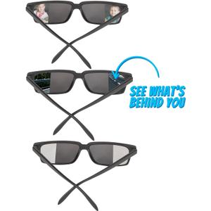 Spy Glasses for Kids in Bulk - (Pack of 3) Spy Sunglasses Rear View to See Behind You, for Fun Party Favors, Spy Gear Detective Gadgets Gift for Boys & Girls Great for Goodie Bags, Carnival Prizes
