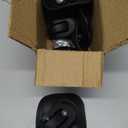 4 Pcs Luggage Wheels Replacement Kit for Suitcase, Suitcase Caster Repair Kits with Screw Replacement Left and Right 360 Silent Spinner Wheels for Travel Suitcases (Black, Large)