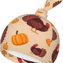 Turkey Pumpkin Swaddle Blankets Soft Receiving Blanket Baby Swaddle Wrap for Baby Girls Boys