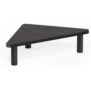 Furinno Turn-N-Tube Corner Monitor Riser Stand, Espresso/Black (19.6 x 10.6 in. Triangle)