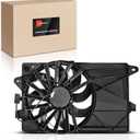 A-Premium Engine Radiator Cooling Fan Assembly Compatible with Select Fiat Models - 500 2012-2019 - Replace# 68073673AA, 68073673AB