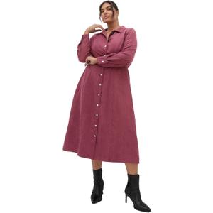 City Chic Women's Plus Size Dress - Leia Long Sleeve Midi (Red, XXL)