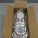 50 Pcs Cupcake Boxes Plastic Individual Cupcake Containers Single Cupcake Carrier with Connected Airtight Dome Lid for Party