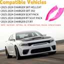 Front Bumper Lip Splitter Protector, Dodge Front Splitter Dedicated to 2015-2023 Dodge Charger SRT 392/Scat Pack/RT Scat Pack 2019-2023 Charger GT/RT (Pink)