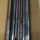 Black Curtain Rods, Room Darkening Curtain Rod for Windows 66 to 120 Inches(5.5-10Ft), Wrap Around Rods, Adjustable Heavy Duty Blackout Drapery Rod, Window Treatment, Matte Black