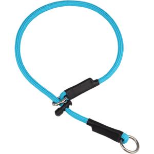Martingale Dog Collar, 5/16 High-Strength Nylon Rope Slip Collar with Spring-Loaded Adjustable Stopper for Small, Medium & Large Dogs(Sky Blue, 22 inch)