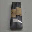 HeloHo Black Grey Stripe Placemats Set of 8, Heat-Resistant Washable Placemats Non-Slip Vinyl Woven Table Mats Wipeable Placemat for Kitchen Dining Table Decoration Indoor Outdoor