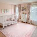 STARUIA Washable 8x10 Area Rugs for Living Room, Pink Rugs for Bedroom Girls, Non-Slip Soft Butterfly Rug Dining Room Non-Shedding Large Carpet for Nursery Dorm Office Indoor Decor (Pink,8'x10')