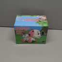 Musical Puppy Toys for 1 Year Old Girl Gifts, 1st Birthday Gril Gift, Bilingual Baby Toy 6-12-18 Months, Learning Toy for 1 Year Old Boy Present with Sound Light (Pink)