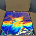 Nush Nush Iridescent Large Gift Bags Bulk - Set of 60 Reusable Holographic Gift Bags with Handles - Goodie Bags for Birthday Parties, Wedding, Small Business, Big Special Events - 13"W x 5"D x 11"H