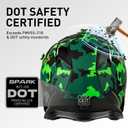 SPARK Adult Dirt Bike ATV Motocross Helmet for Men Women DOT Certified M