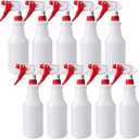 10 Packs 32oz Empty Spray Bottles Plastic Heavy Duty Refillable Spray Bottles with Adjustable Nozzle and Measurements for All Purpose Cleaning Solutions