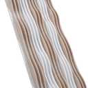 Large Acoustic Wall Panels 47.2"x23.6"x1.57"4-Pack,3D DIY Wave Sound Proof Panels for Walls, Peel and Stick Wall Panels for Room Decor, Recording Studio & Bedroom (White and Camel)