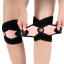 Aofit Knee Brace for Women Men Knee Pain Meniscus Tear Arthritis Patella Dislocation Best Osteoarthritis Adjustable Compression with Memory Stabilizers Breathable for Injury Recovery 2XL2pcs