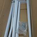 Flower Cart with 8 Buckets,Flower Cart Display Stand with Wheels,Bloom Bar,Flowers Stand for Wedding ,Party and Home Decor (White)