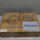 One Set All Tasks, Kitchen Knife Block Set With Sharpener, Scissors, Roll Bag, Cutting Board, 7 Pcs High Carbon Steel Knives Set, Cleaver Cooking Chef Knives With Ergonomic Handles